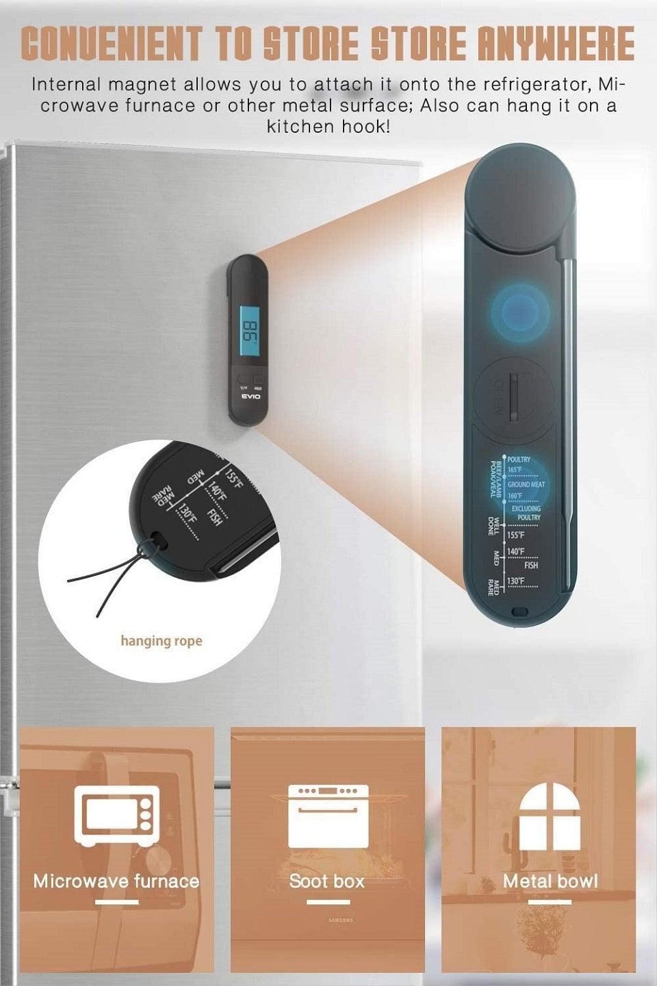 Digital Instant-Read Meat Thermometer for BBQ & Grillin