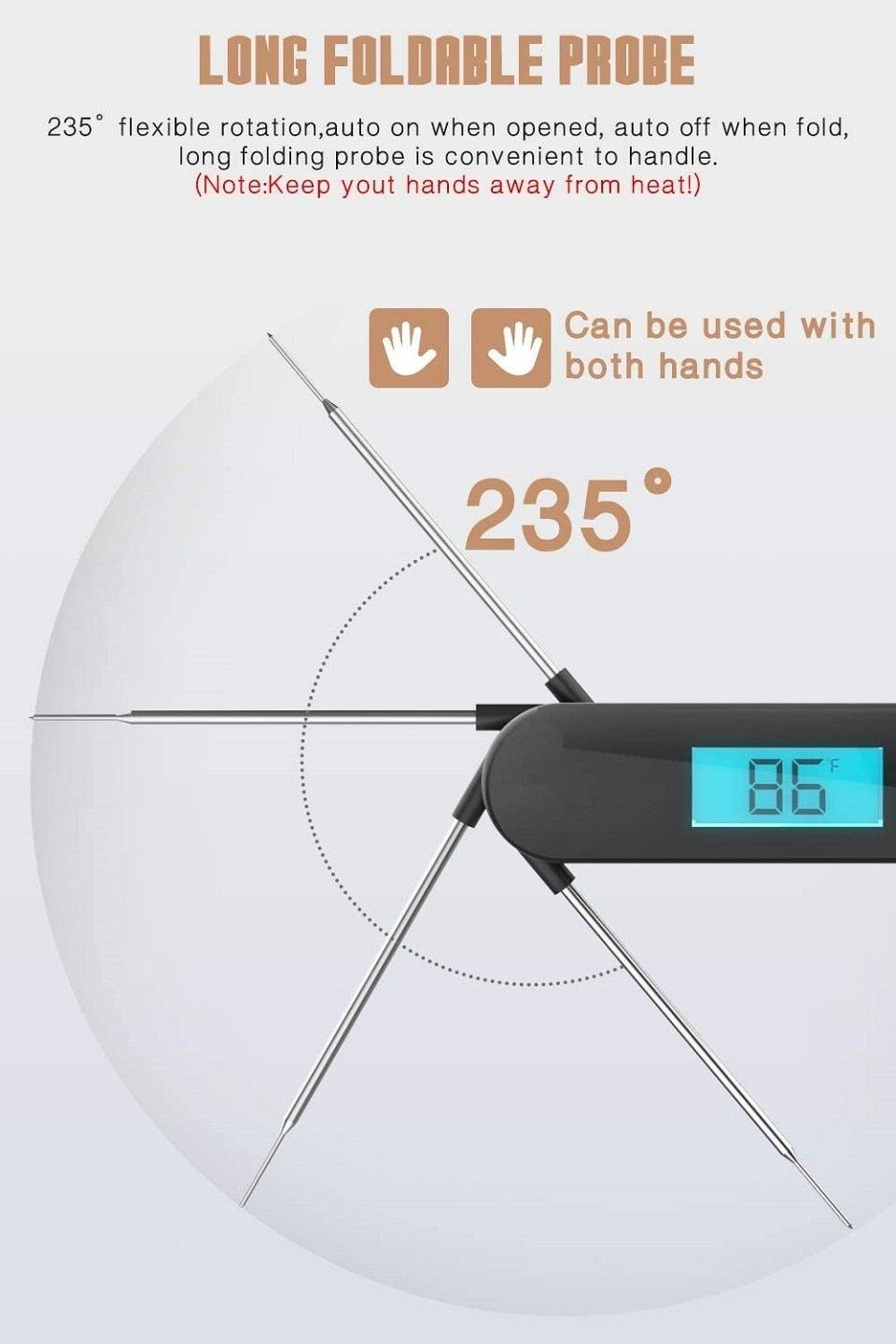 Digital Instant-Read Meat Thermometer for BBQ & Grillin